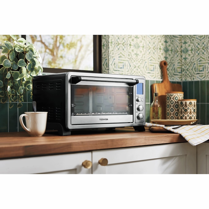 Toshiba 6-Slice Digital Convection Oven, Stainless Steel, large