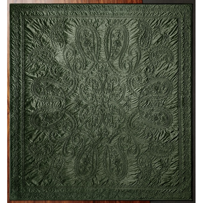 Delphine Oversized Velvet Quilt, , large