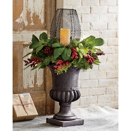 Christmas Tree Urn Planter &amp; Urn Filler, , large