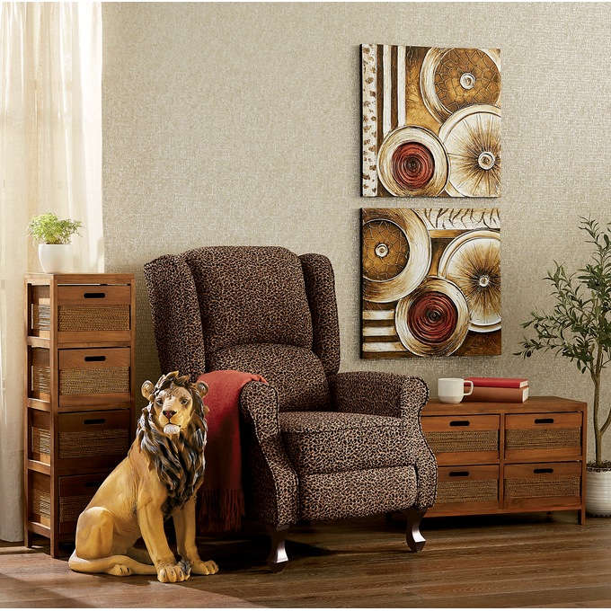 Microfiber Wingback Recliner Country Door