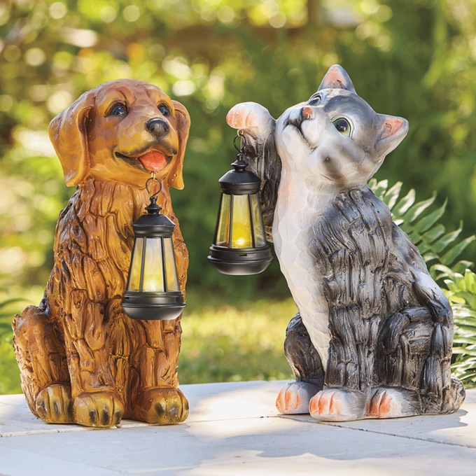Solar Pet with Lantern, , large