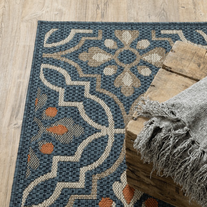 Leeway Medallion Indoor/Outdoor Area Rug, , large