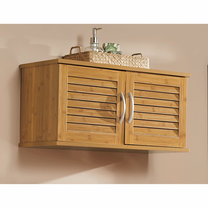 Bamboo-Style Wall Cabinet, , large