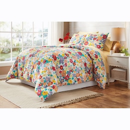 Color Connection Flower Power Down-Alternative Comforter Set, , large