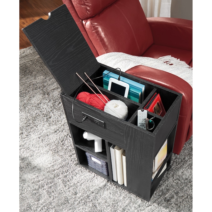 Wheeled End Table, , large