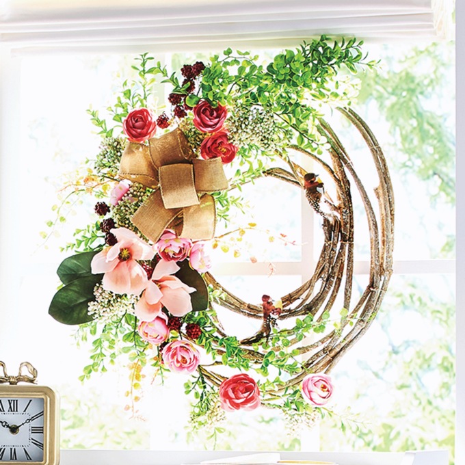 Wreath with Birds, , large