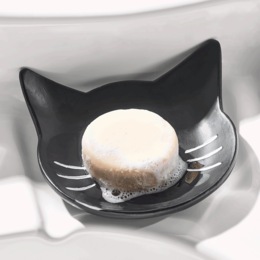 Black Cat Soap Dish, , large