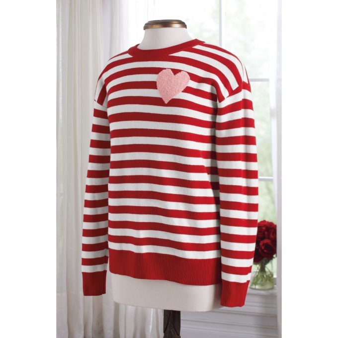 Holiday Hearts Sweater, , large