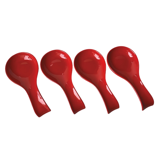 Set of 4 Ceramic Spoon Rests, , large