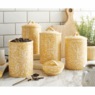 Set of 4 Speckled Canisters, , large