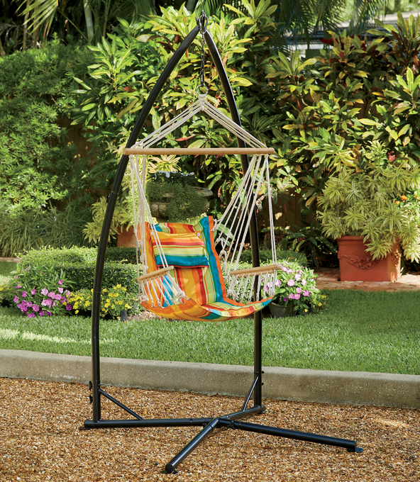 Cushioned Hanging Chair Stand