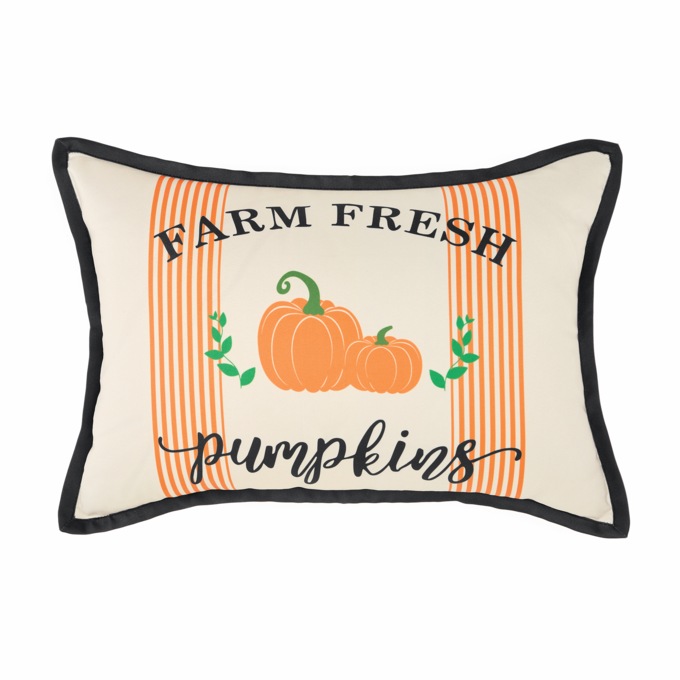 Farm Fresh Pumpkin Accent Pillow, Multi, large