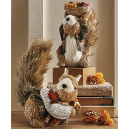 Sisal Harvest Squirrel Figurine, , large