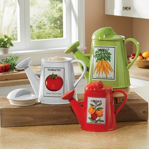 3-Piece Watering Can Canister Set, , large