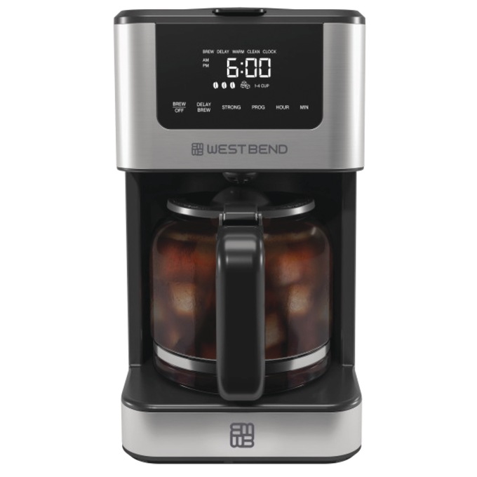 West Bend 12-Cup Touchscreen Coffee Maker, , large