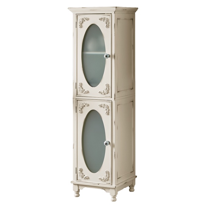 Vintage-Style Tesorino Tall Towel Cabinet, , large