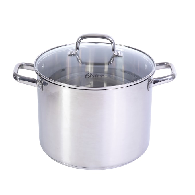 Oster Adenmore 12-Quart Stainless Stock Pot with Lid, , large