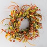 Zinnia and Daisy Wreath, , large
