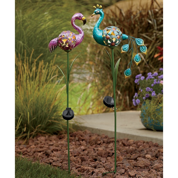 Solar Bird Stake, , large