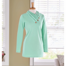 Cathy Cowl Neck Tunic, , large