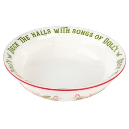 Dolly Parton Holiday Toile 10.5-Inch Serving Bowl, , large