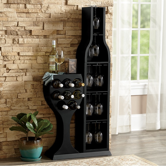 Country top wine rack
