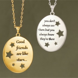 Sterling Silver Friends Pendant, , large