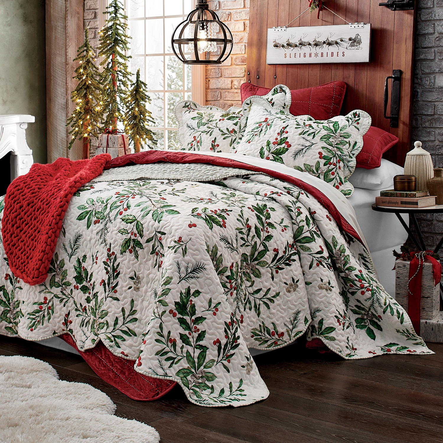 Bittersweet Oversized Quilt and Sham Country Door