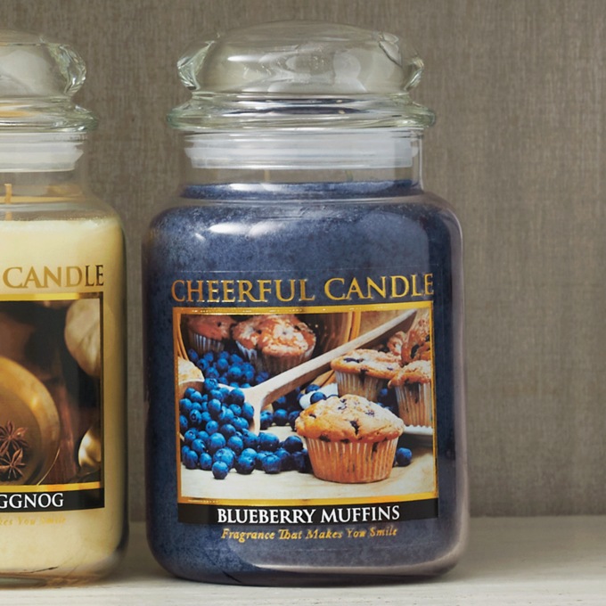 Cheerful Large Jar Candle, 24 Ounces, , large