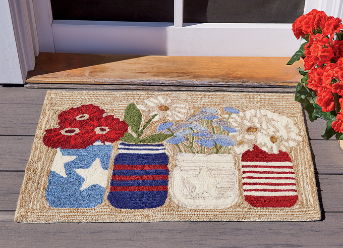 Stars and Stripes Indoor/Outdoor Mat - 20" X 30", , large