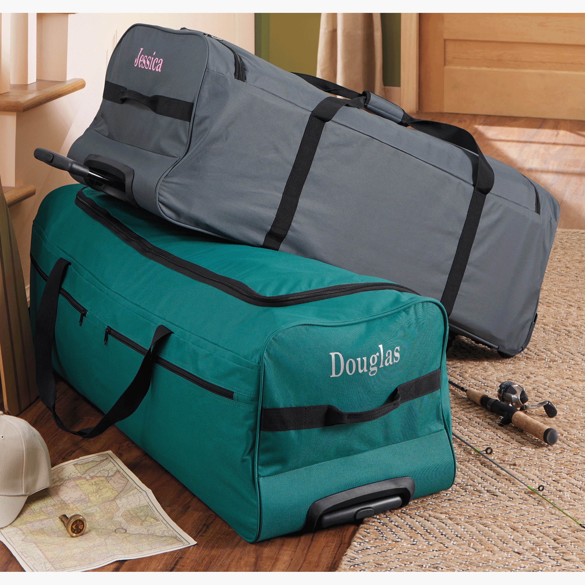 Montgomery Ward Personalized 40" Mega Rolling Duffel, , large