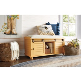 Shutter Storage Bench, , large