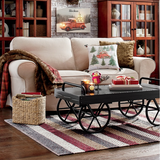 Christmas Truck Pillow Country Door