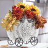 Metal Hello Fall Pumpkin Planter, , large