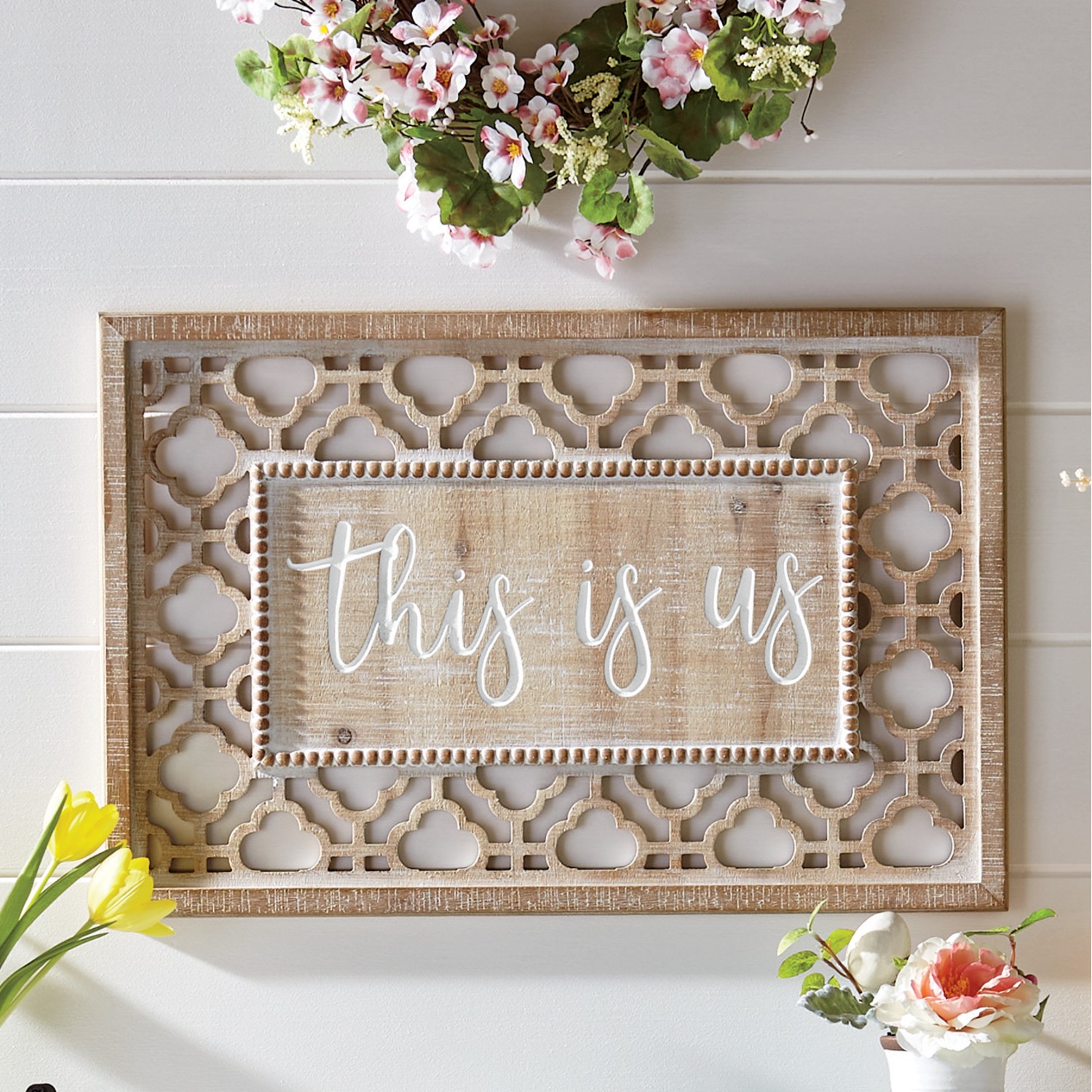 This Is Us Wooden Wall Art Country Door