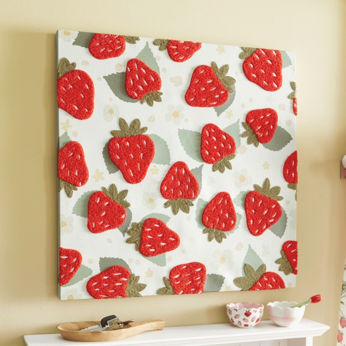 Textural Strawberry Wall Art, , large