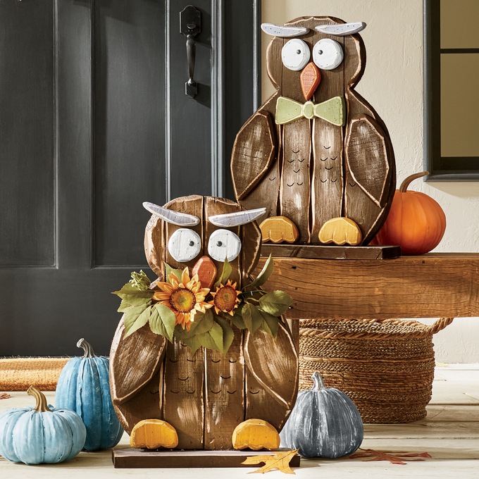 Chunky Wood Cutouts Owl, , large