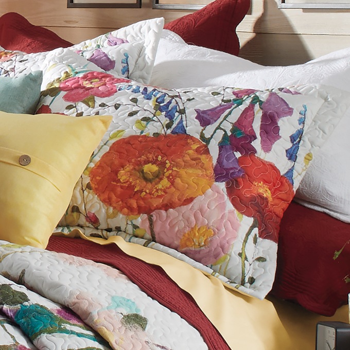 Floral Garden Sham, , large
