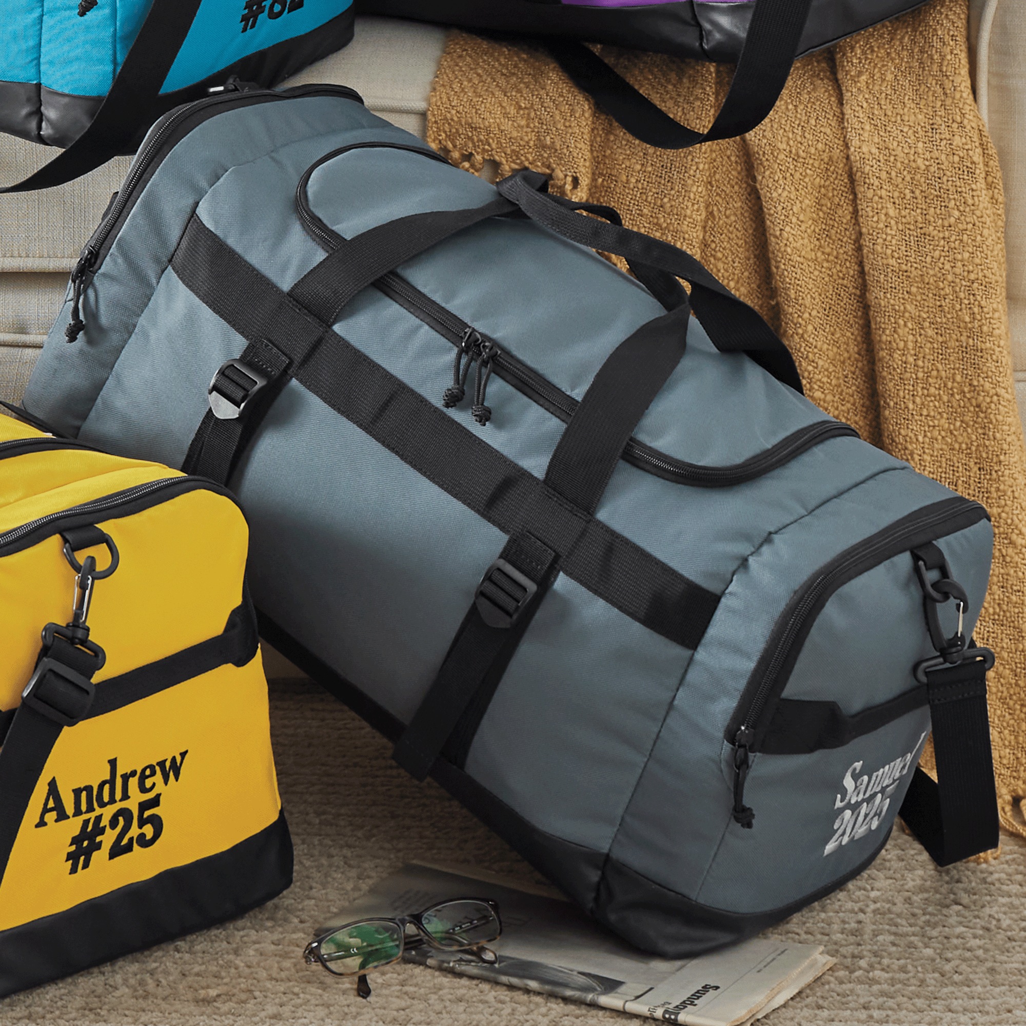 Montgomery Ward Personalized 24-inch Duffel, Graphite, large