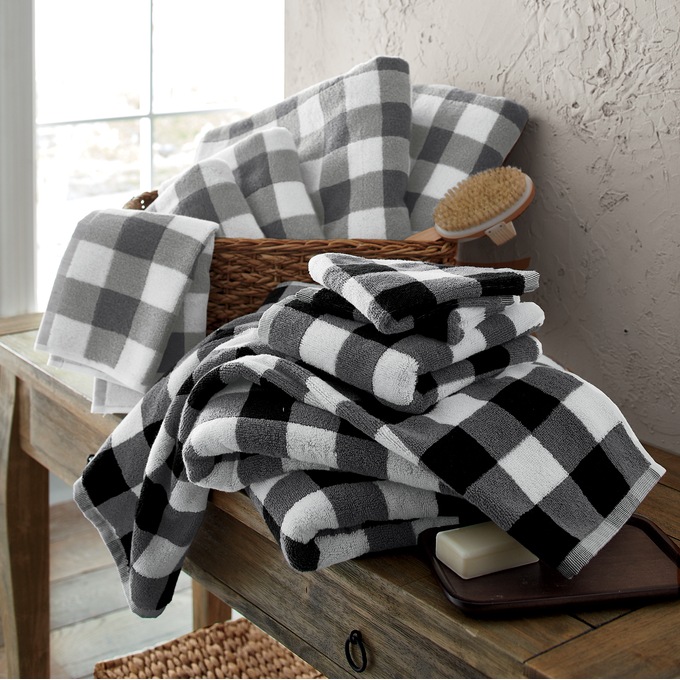 2 Pieces Buffalo Plaid Hand Towels Farmhouse Hand Towel for