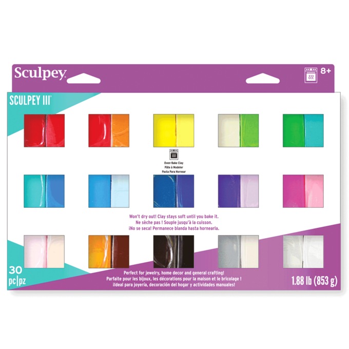 Sculpey III 30-Color Clay Set, , large
