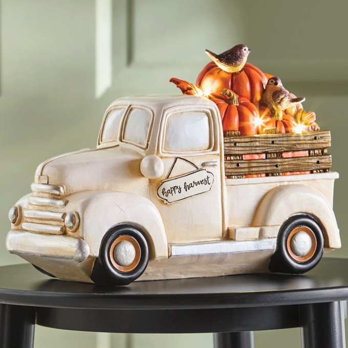 Lit Harvest Truck Décor, , large