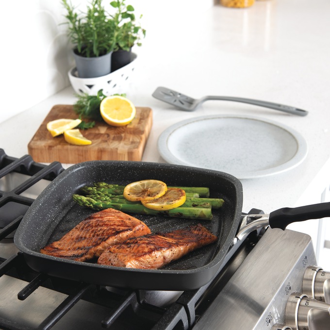 Nordic Ware Verde Ceramic Nonstick Searing Grill Pan, , large