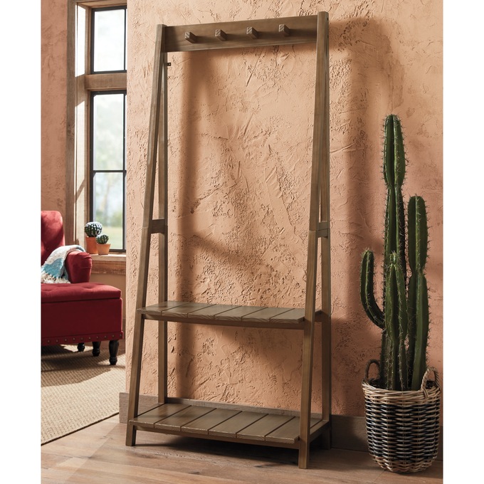 Essex Coat Rack With Shelves, , large