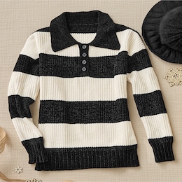 Brooklynn Striped Sweater, , large