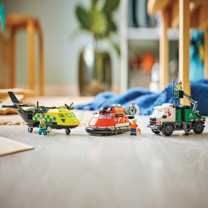 LEGO City Airplane, Service Truck & Hovercraft Remix, Multi, large