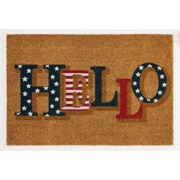 Americana Hello Coir Mat 20&quot; x 30&quot;, , large