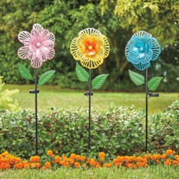Solar Flower Stake, , large