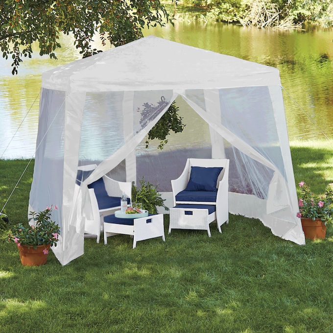 Temporary Gazebo with Netting, , large