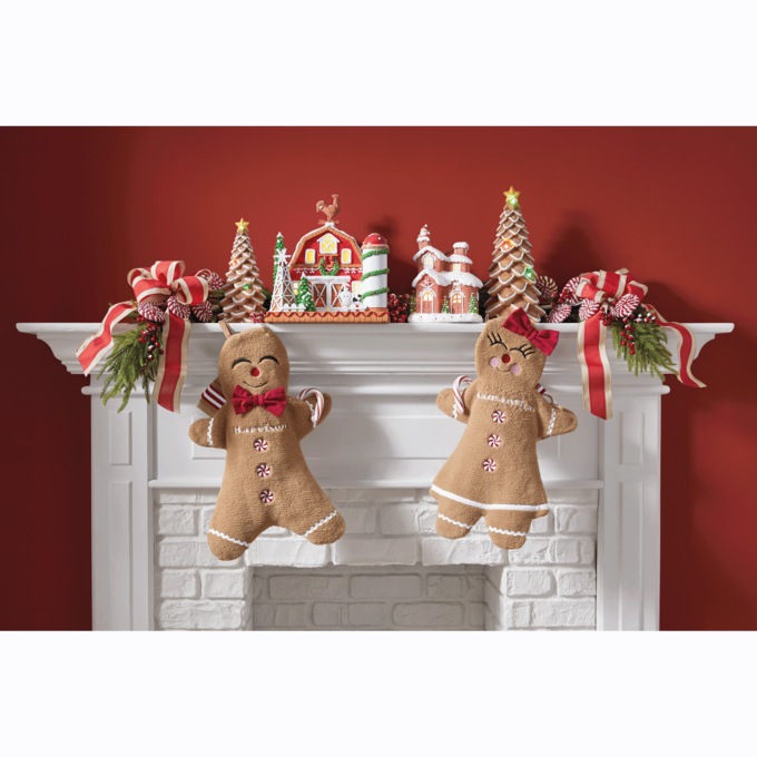 Gingerbread Barn and Silo, , large